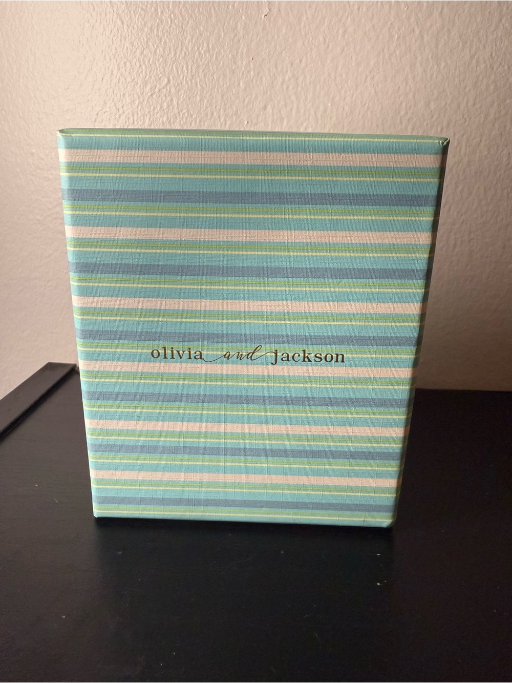 Olivia and Jackson Mother Of Pearl Initial (J) Hexagon Necklace